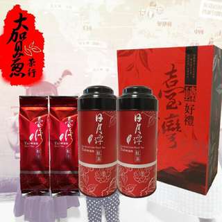 日月潭<紅玉紅茶>台茶18號茶葉
臺灣茶花雙罐禮盒組【75g*2罐】