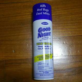 CNY PROMO (END 27 Jan 2017) - Sprayway GOOD NIGHT Spray, Odorless, Kills Dust Mites And Bed Bugs!