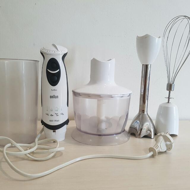 Braun Hand Blender 600W, Furniture Living, Bathroom & Kitchen Fixtures on Carousell
