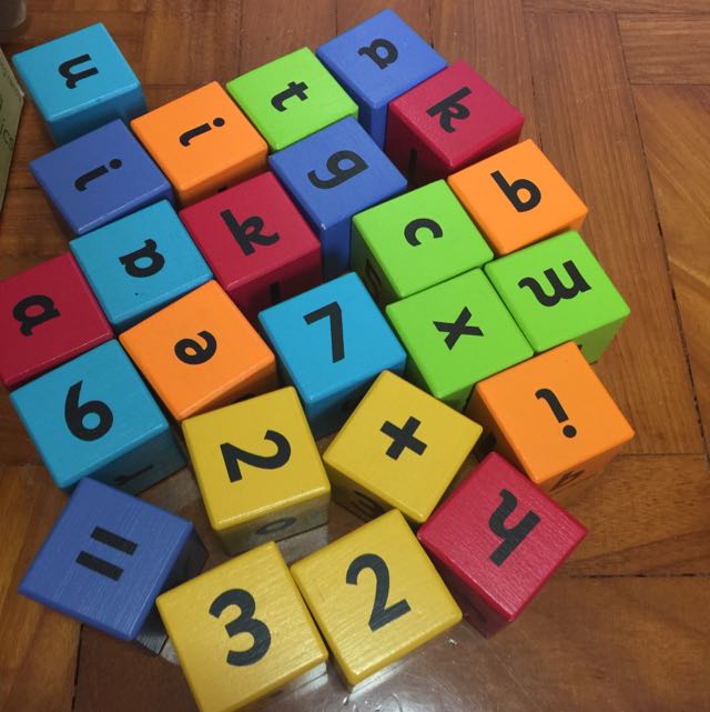 elc wooden alphabet blocks