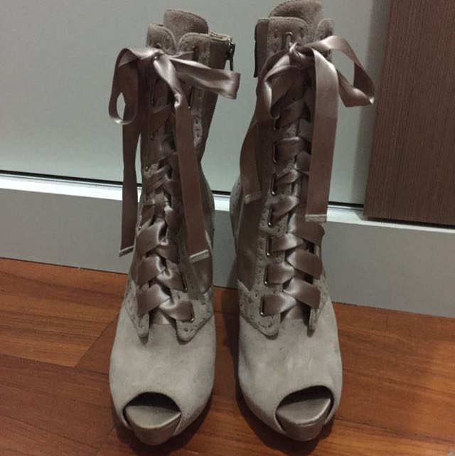 Guess lace up heels store