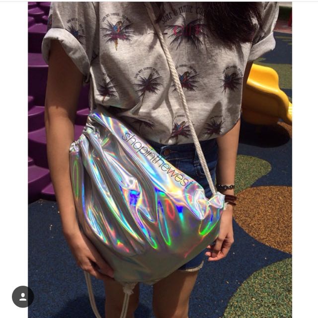 String bag hologram on sale