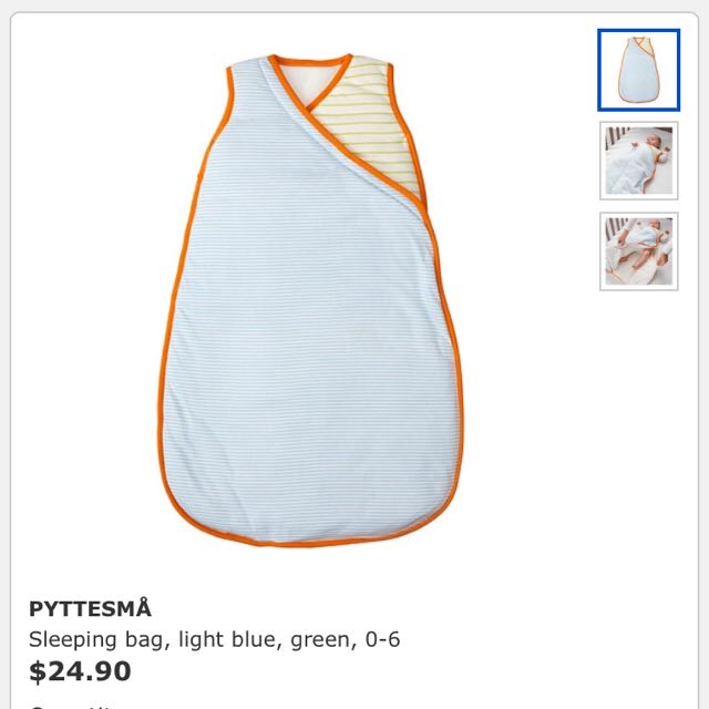 IKEA Sleeping Bag swaddle Babies Kids Baby Nursery Kids Furniture Cots Cribs on Carousell