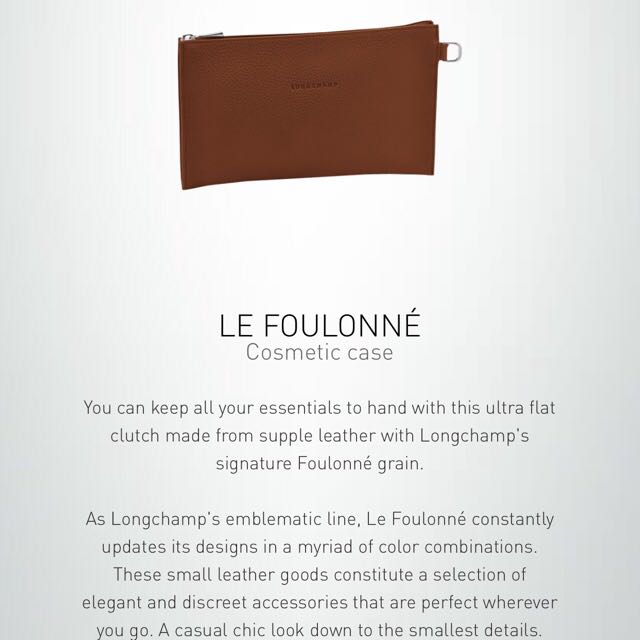 Longchamp le foulonne cosmetic case online