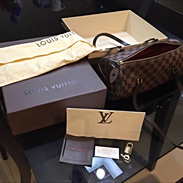 Louis Vuitton LV Damier Ebene Papillon 30, Luxury, Bags & Wallets on  Carousell