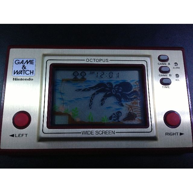Nintendo Game Watch Octopus Vintage Collectibles Vintage