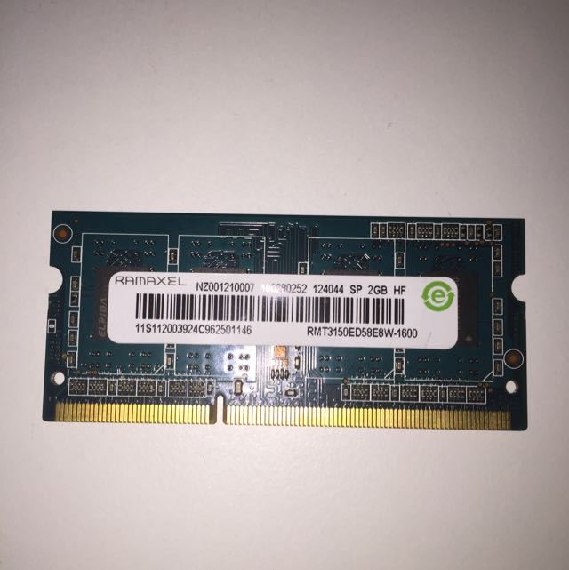 RAMAXEL 2Gb RAM MEMORY DDR3 PC3 12800 LAPTOP reserved Computers