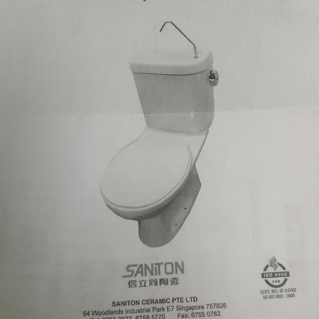 HDB Bto Toilet AccessoriesSaniton Towel Bowl, Furniture & Home Living