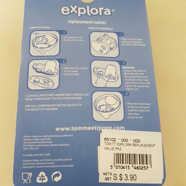 Tommee tippee shop explora replacement valves