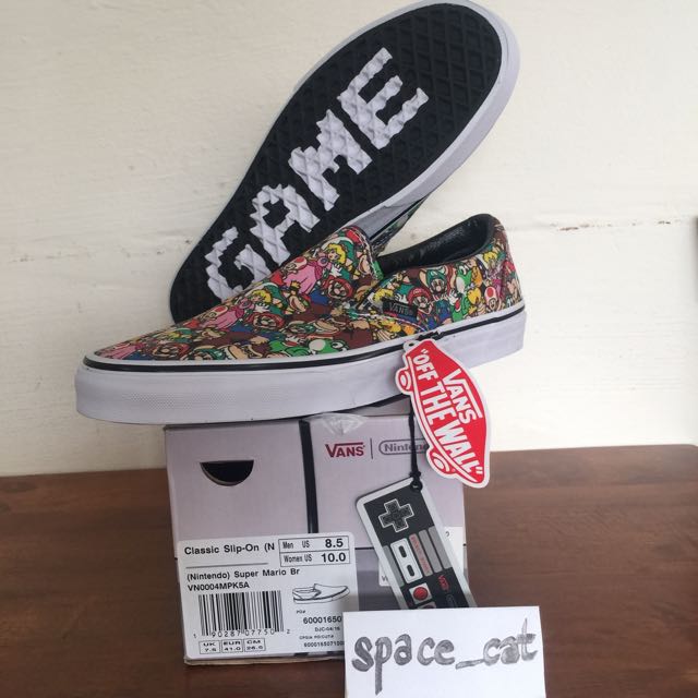 Mario vans slip on on sale