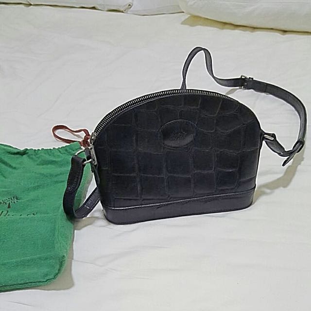 black croc skin bag