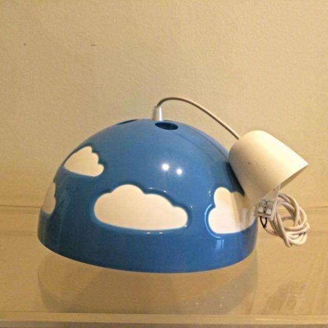 Ikea Skojig Blue Pendant Cloud Lamp Lighting Furniture On Carousell