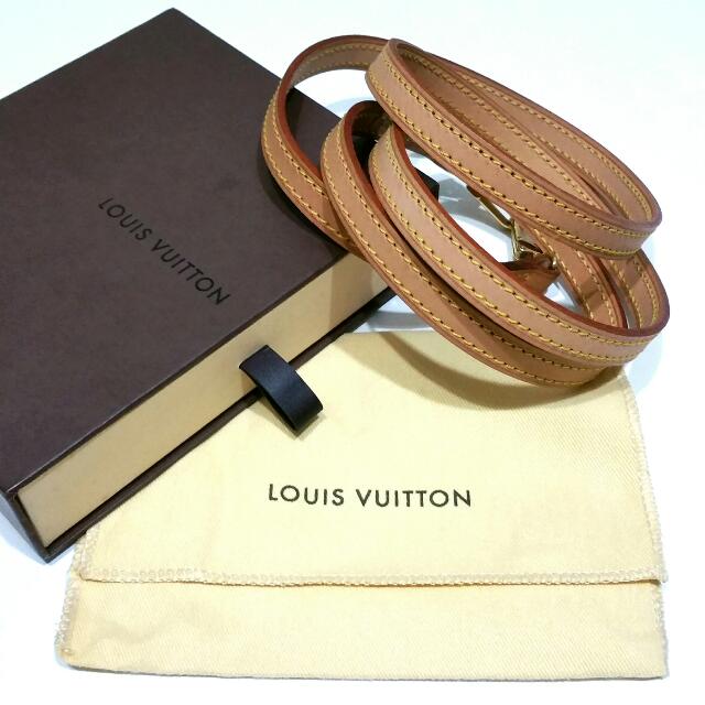 Auth Louis Vuitton Leather Non-Adjustable Shoulder Strap 120cm J00145 Used