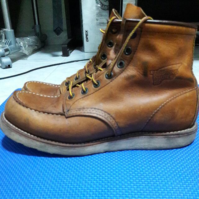 Authentic Worn Seasoned Red Wings Boots No Shoe Box Or Receipt Worn And Used But In