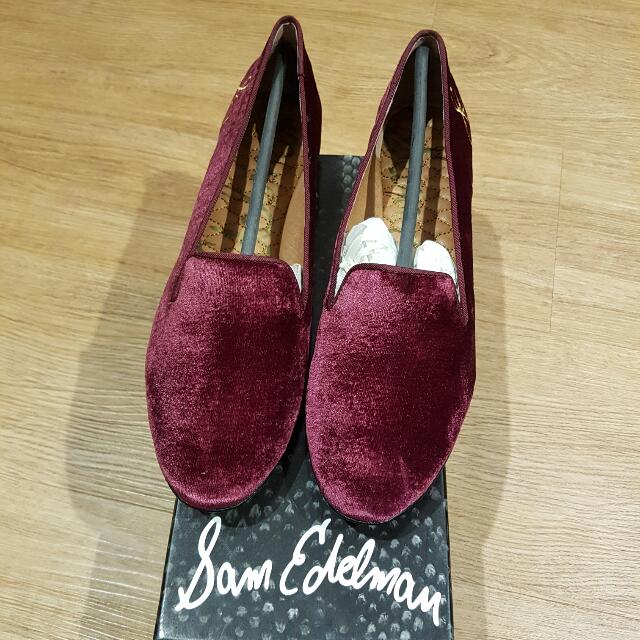 sam edelman burgundy flats