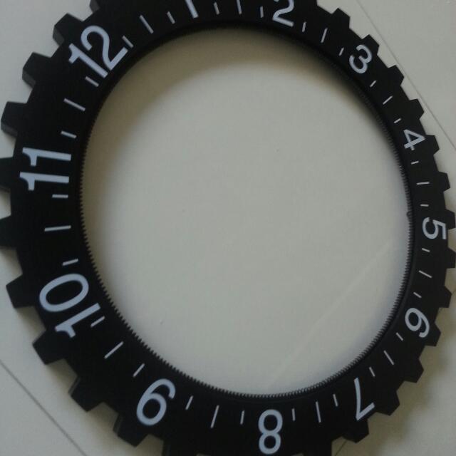 Invotis Big Hour Gear Wall Clock, Furniture & Home Living, Home Decor