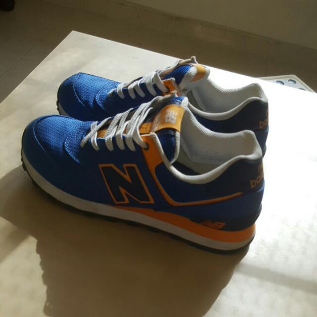 New Balance Blue And Yellow Shoe, Women's Fashion, Footwear, Sneakers