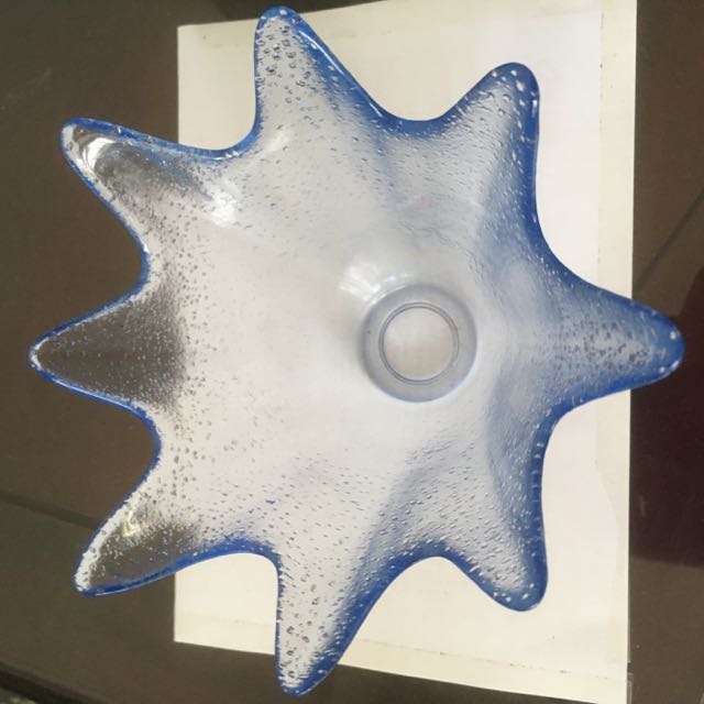 Star Shaped Glass Bowl, Furniture & Home Living, Home Decor, Vases