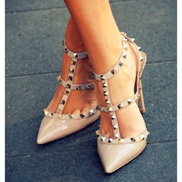 valentino stud heels
