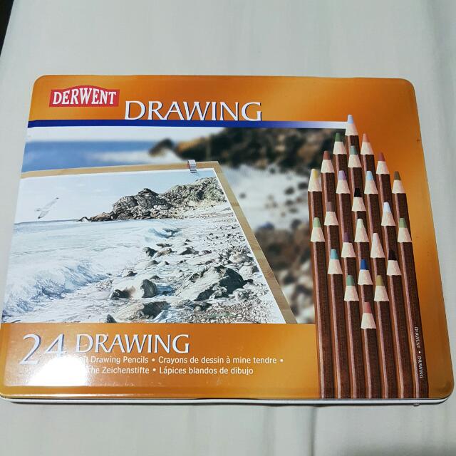 Derwent Soft Drawing Pencils 24 Design Craft On Carousell