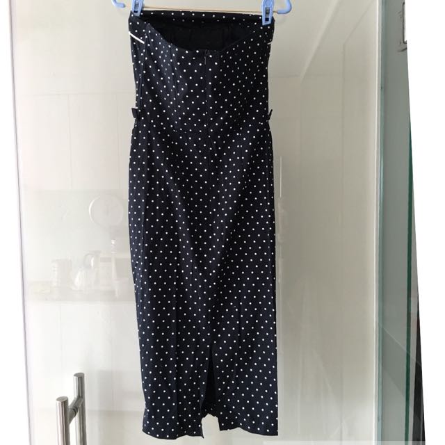 Jane Norman Tube Polkadot Tube Dress, Women's Fashion, Tops