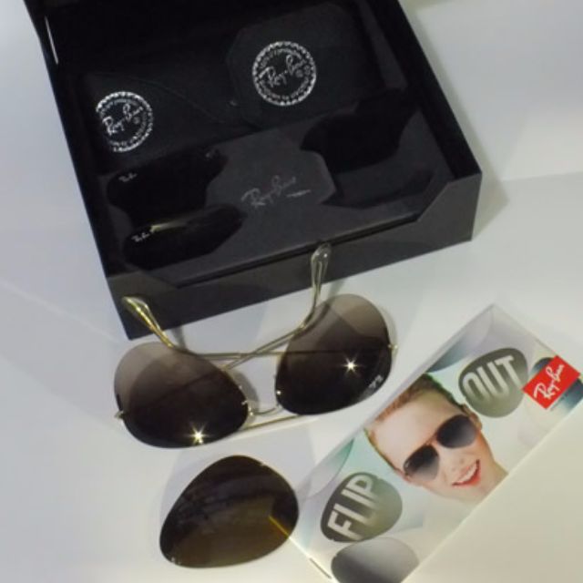 Original | Ray-Ban - Tech Aviator (Flip Out) RB3482, Men's Fashion, Watches  & Accessories, Sunglasses & Eyewear on Carousell