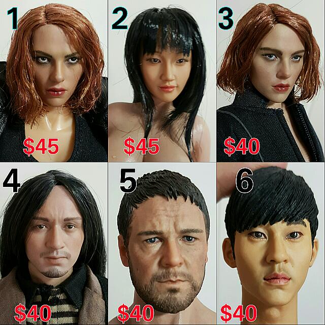 1/6 Scale Sean Connery Head Sculpt For Action Figures - James Bond / Custom Figure Parts