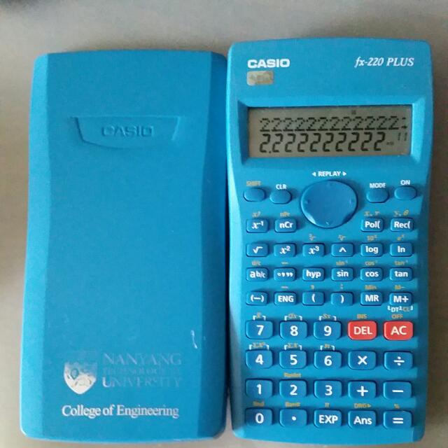Casio Fx-220 Plus Calculator, Computers & Tech, Parts & Accessories,  Networking On Carousell