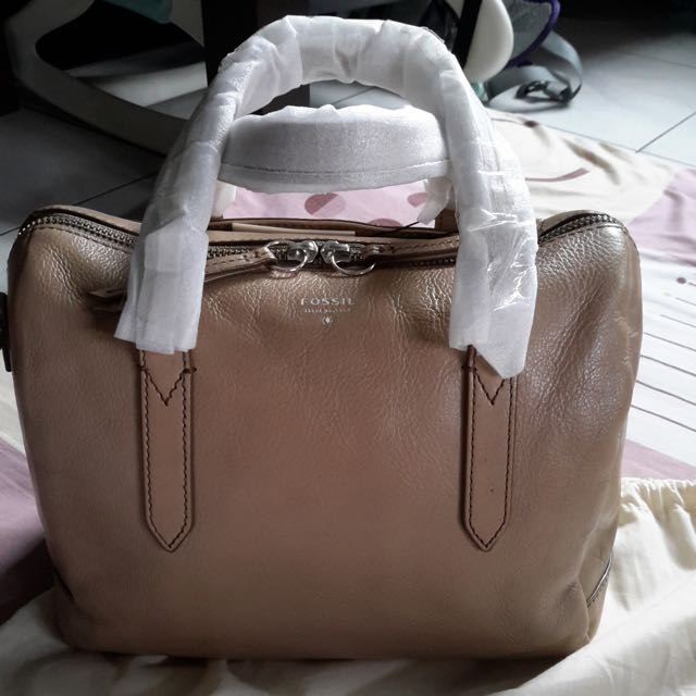 Fossil sydney satchel taupe sales