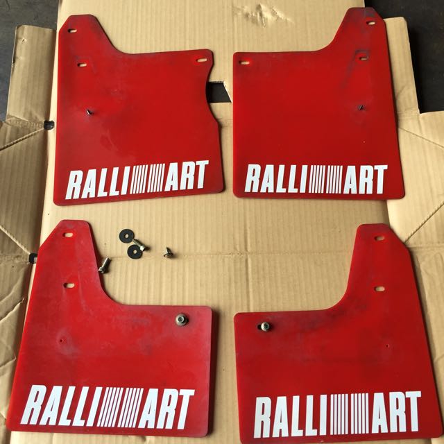 Genuine Evo 7 8 9 Ralliart Mudflap Car Accessories on Carousell