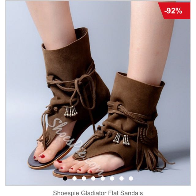 Gladiator Flat Sandals Women s Fashion Footwear Sandals on Carousell