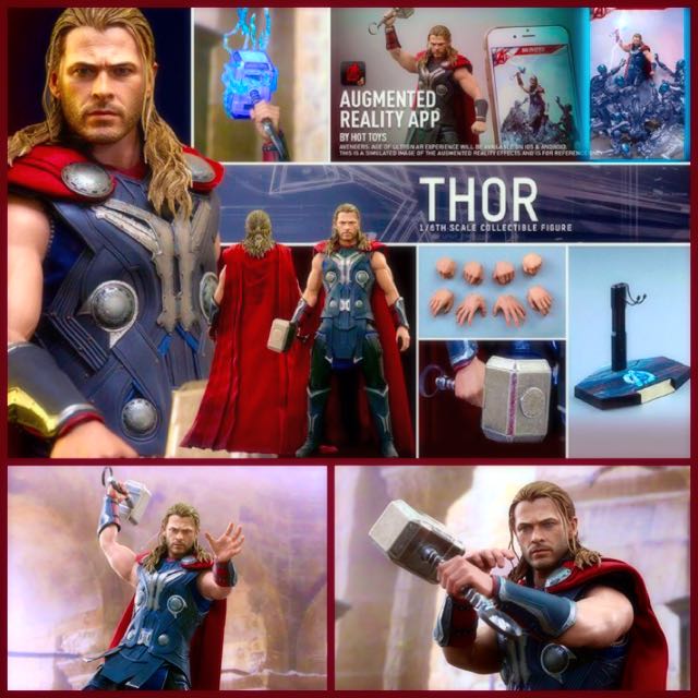 Figurine Hot Toys Thor - Age Of Ultron, édition Collectionneur, état Correct
