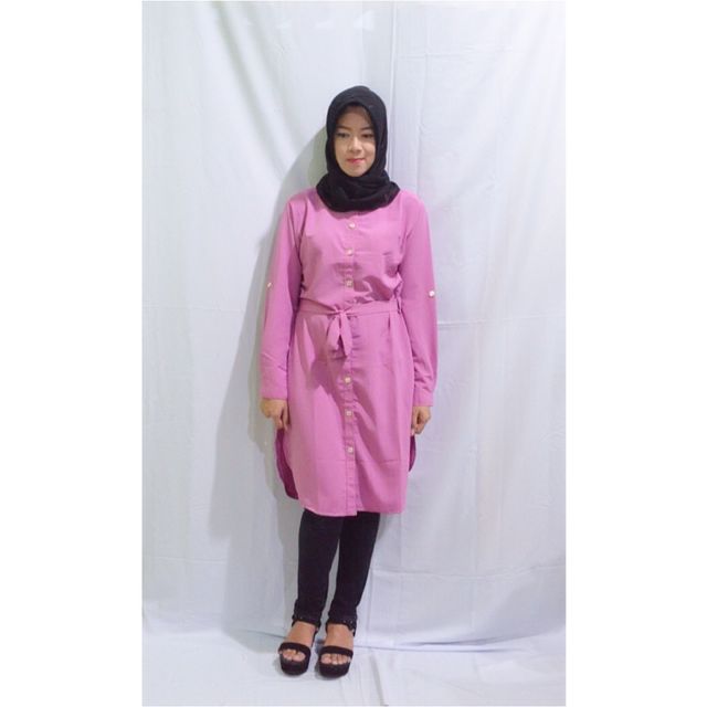 Lidya Tunik Pink Di Carousell