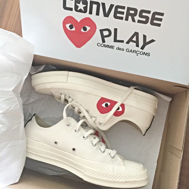 Cheapest SALE In Carousel. Comme Des Gar on CDG play All White