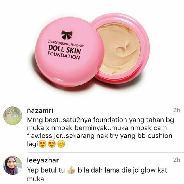 Sendayu Tinggi Doll Skin Foundation Beauty Personal Care Face Face Care On Carousell