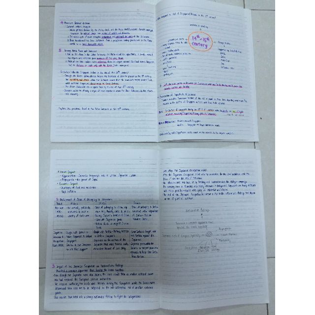 Handwritten sec 1 & 2 history notes DHS, Hobbies & Toys, Books ...