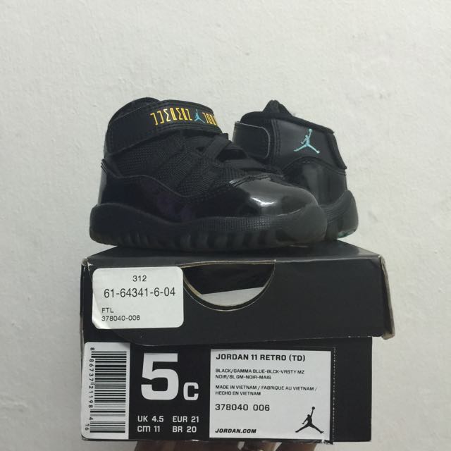 Air Jordan 11 Gamma Blue Td 5c Babies Kids Baby Nursery Kids Furniture Other Kids Furniture On Carousell