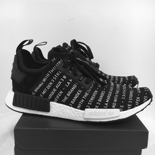 US10 NMD R1 BLACKOUT, Men's Fashion, Footwear, Sneakers on