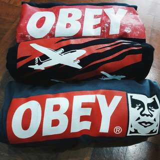 obey t shirts (3 in 1 pack)