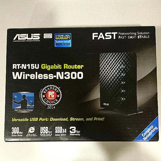 Asus RT-N15U Gigabit Router, Computers & Tech, Parts & Accessories ...