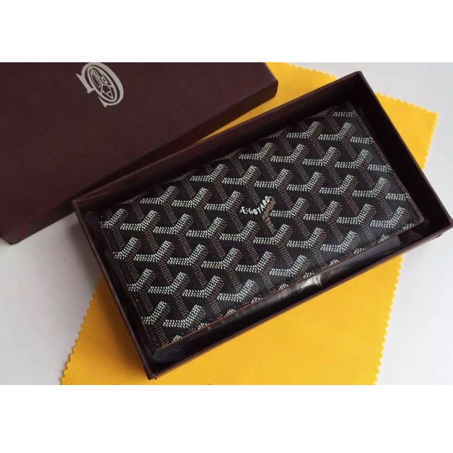 GOYARD Bifold Dark Brown Long Wallet