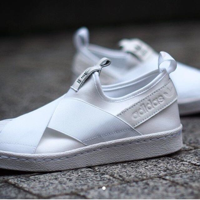 INSTOCKS INSPIRED ADIDAS SUPERSTARS ORIGINALS CRISS CROSS SLIP ONS