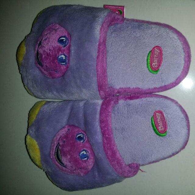 barney slippers toddlers