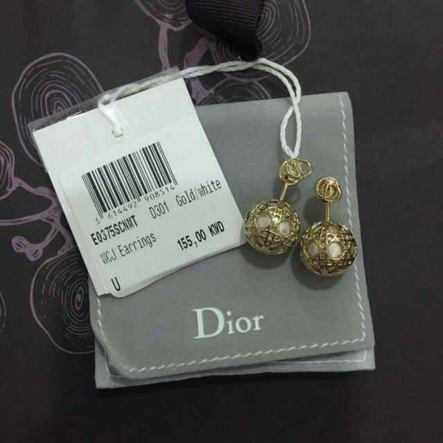 dior secret cannage earrings
