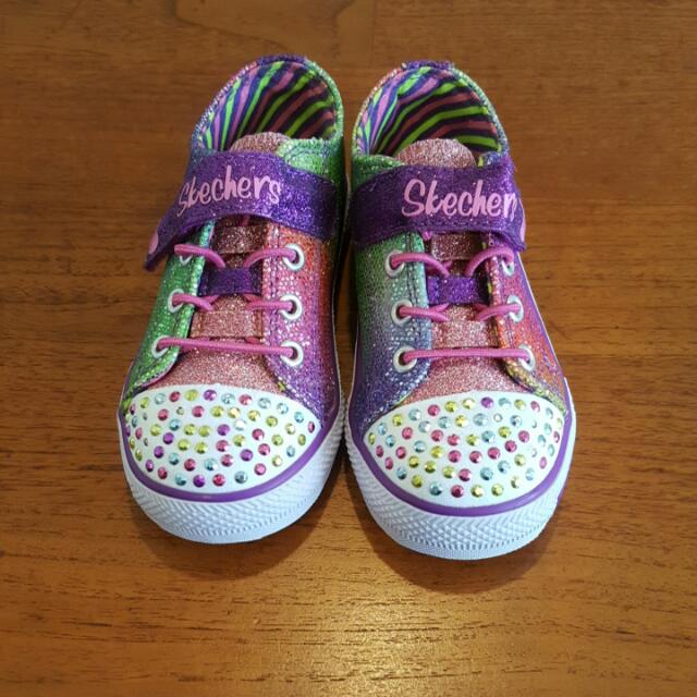 Skechers Twinkle Toes Light Up Shoes Young Girl Size US 9 UK 8 Babies Kids Babies Kids Fashion on Carousell