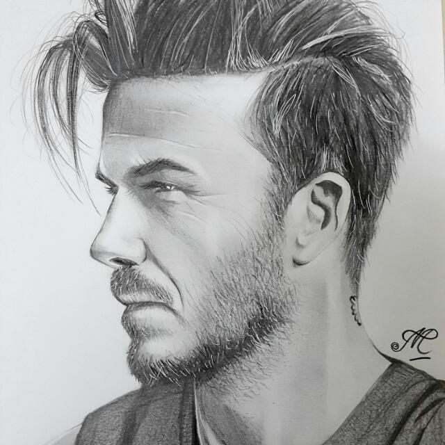 David Beckham Drawing Pics  Drawing Skill