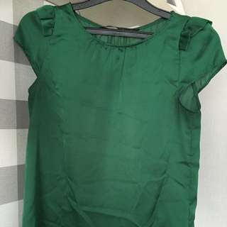 Zara Basic Hijau Size XS (preloved)