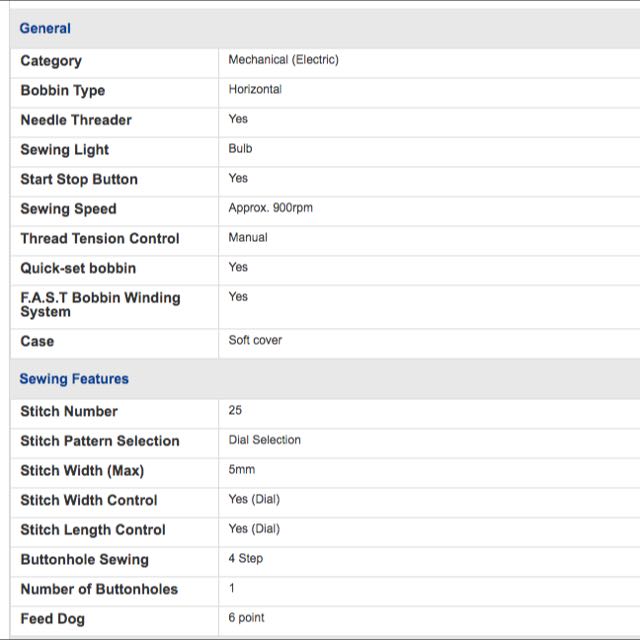 Brother BM2600 Sewing Machine, TV & Home Appliances, Washing Machines