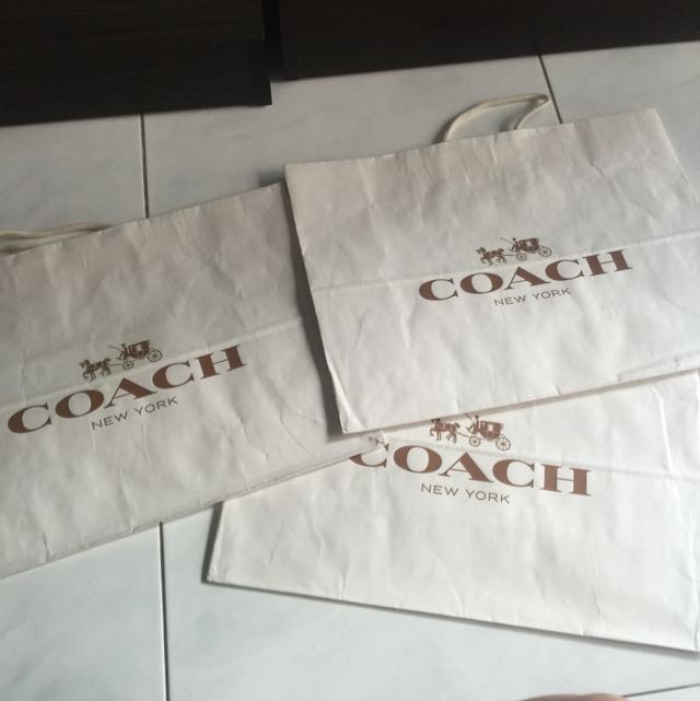 Coach Paper Bags, Everything Else on Carousell