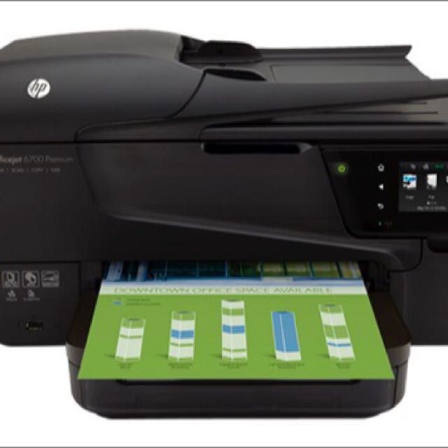 Hp Officejet 6700 Premium Printer Black Ink Electronics On Carousell